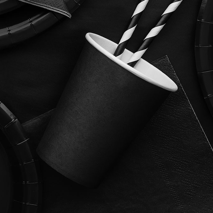 Čaše Crne 250ml - 6 kom