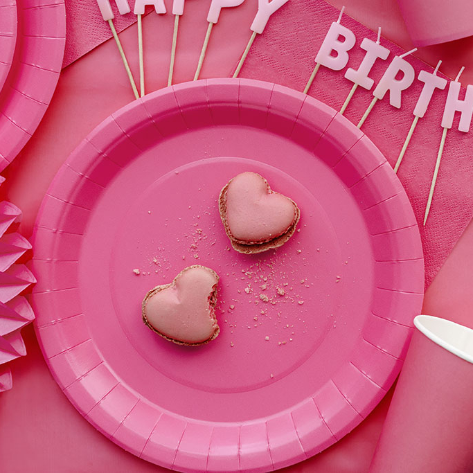 Tanjiri Tamno roze 23cm - 6 kom