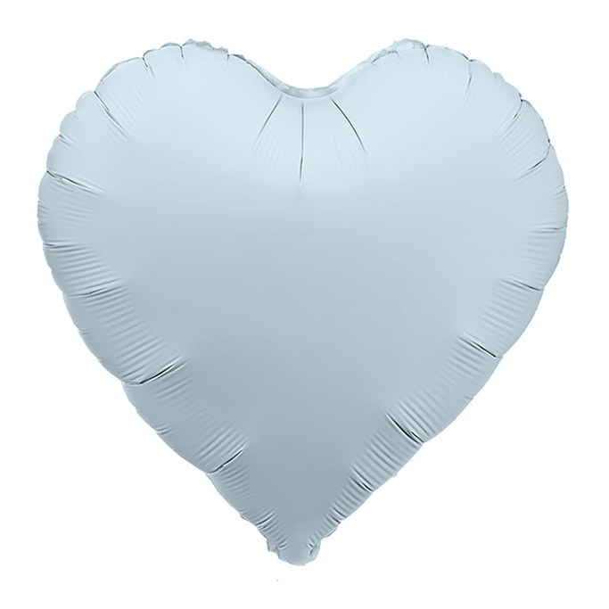 Srce mat plavo - 46cm