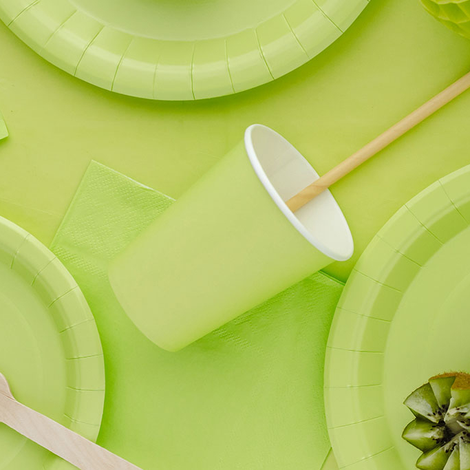 Čaše Kivi zelene 250ml - 6 kom