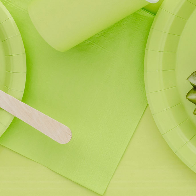 Salvete Kivi zelene 33cm - 20 kom