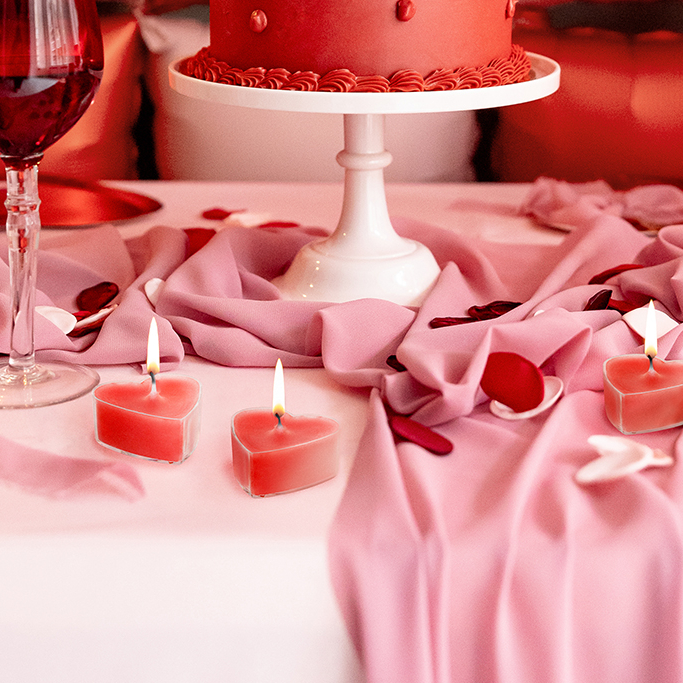 Sveće Srca 4cm - 10 kom