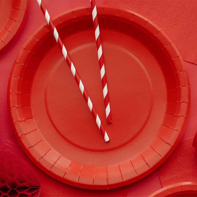 Tanjiri Crveni 23cm - 6 kom