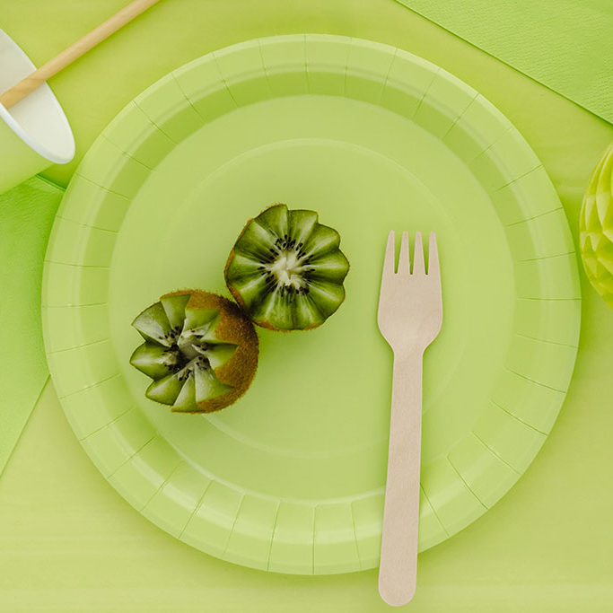 Tanjiri Kivi zeleni 23cm - 6 kom