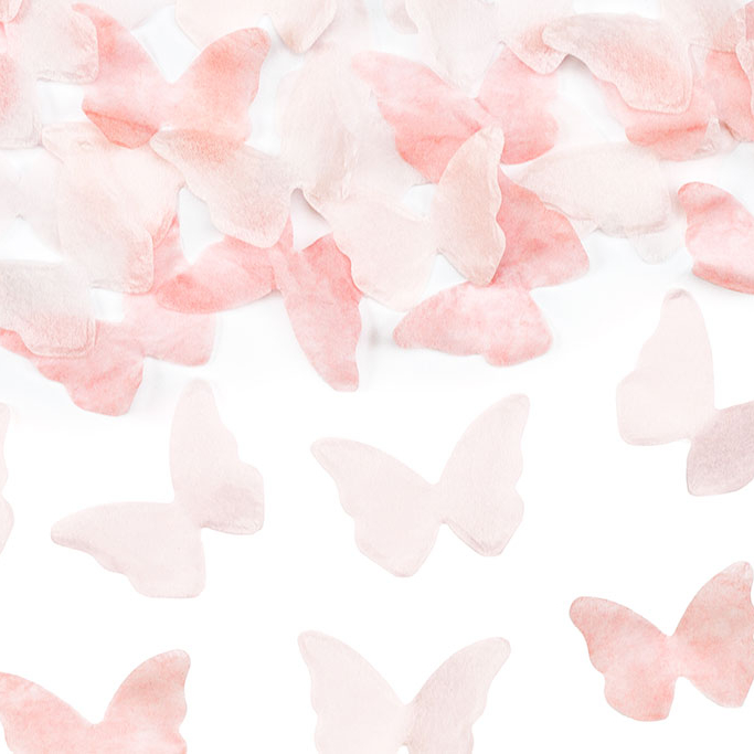 Top sa konfetama Roze leptirići - 20cm