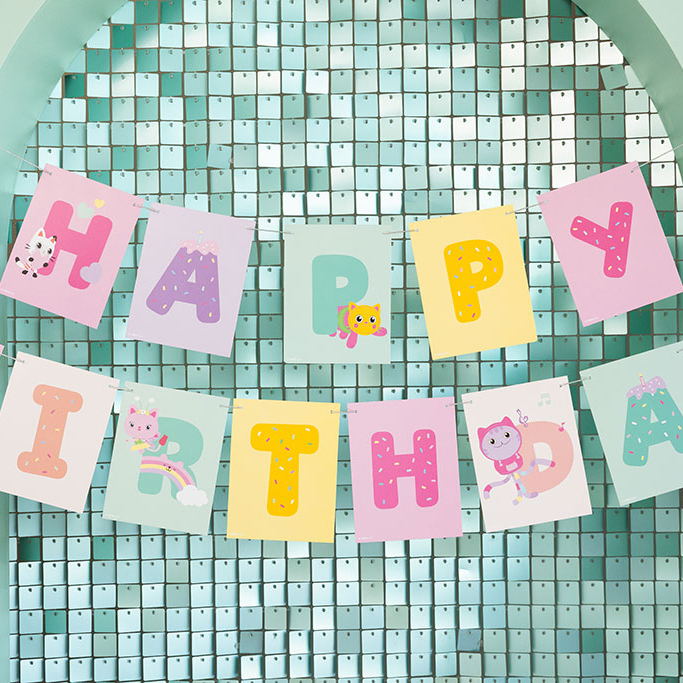 Baner Gabina kuća lutaka Happy Birthday - 180cm