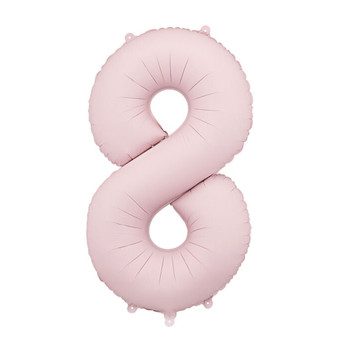Broj 8 mat roze - 86cm