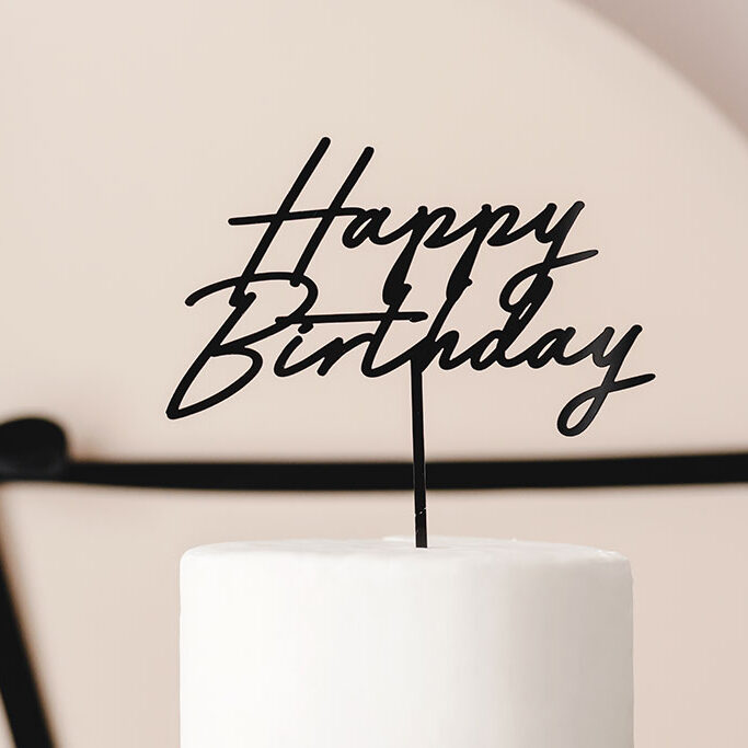Toper za tortu - Happy Birthday