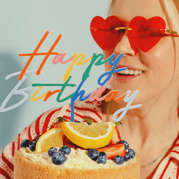 Toper za tortu - Happy Birthday